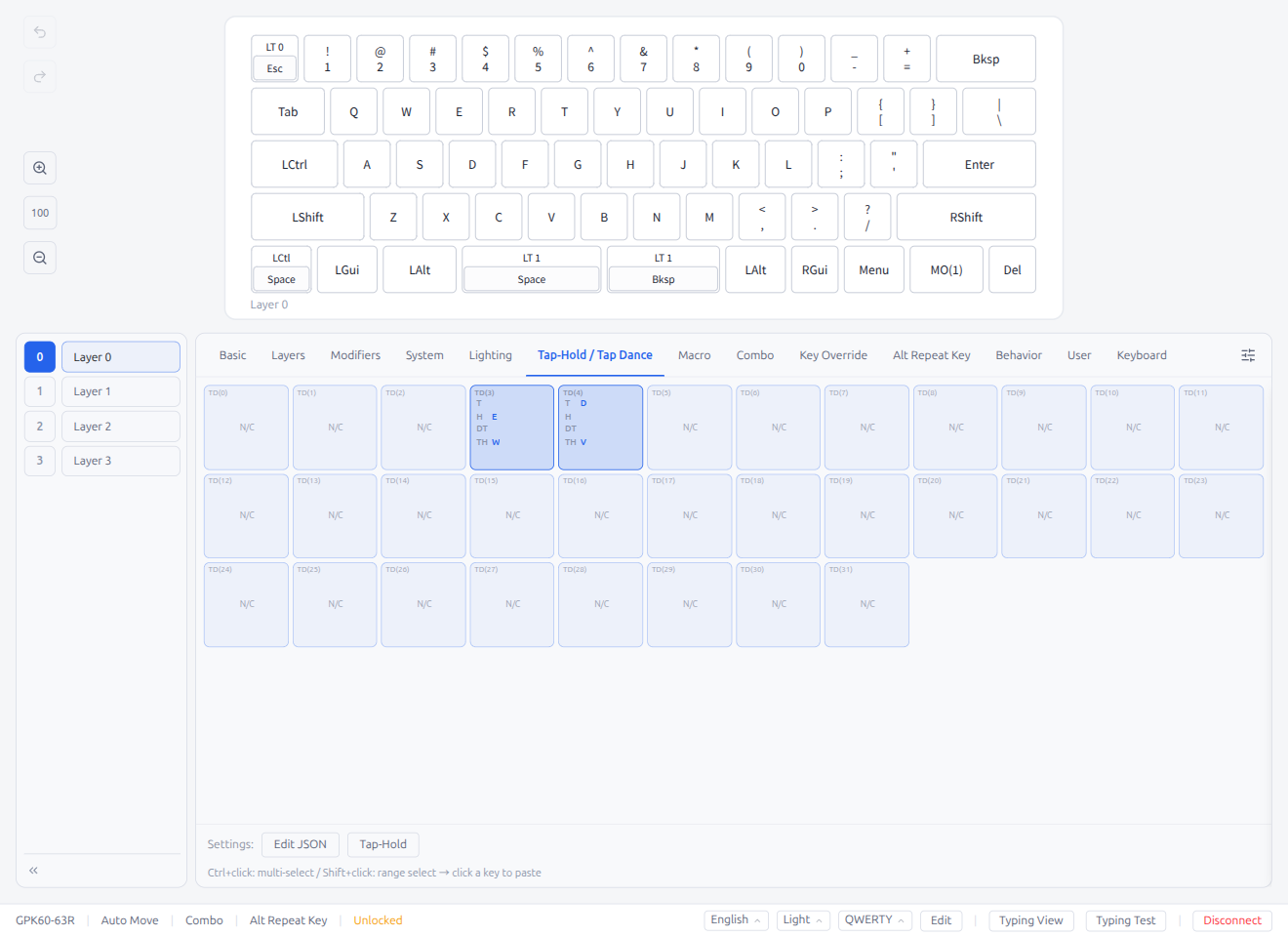 Tap-Hold / Tap Dance Tab
