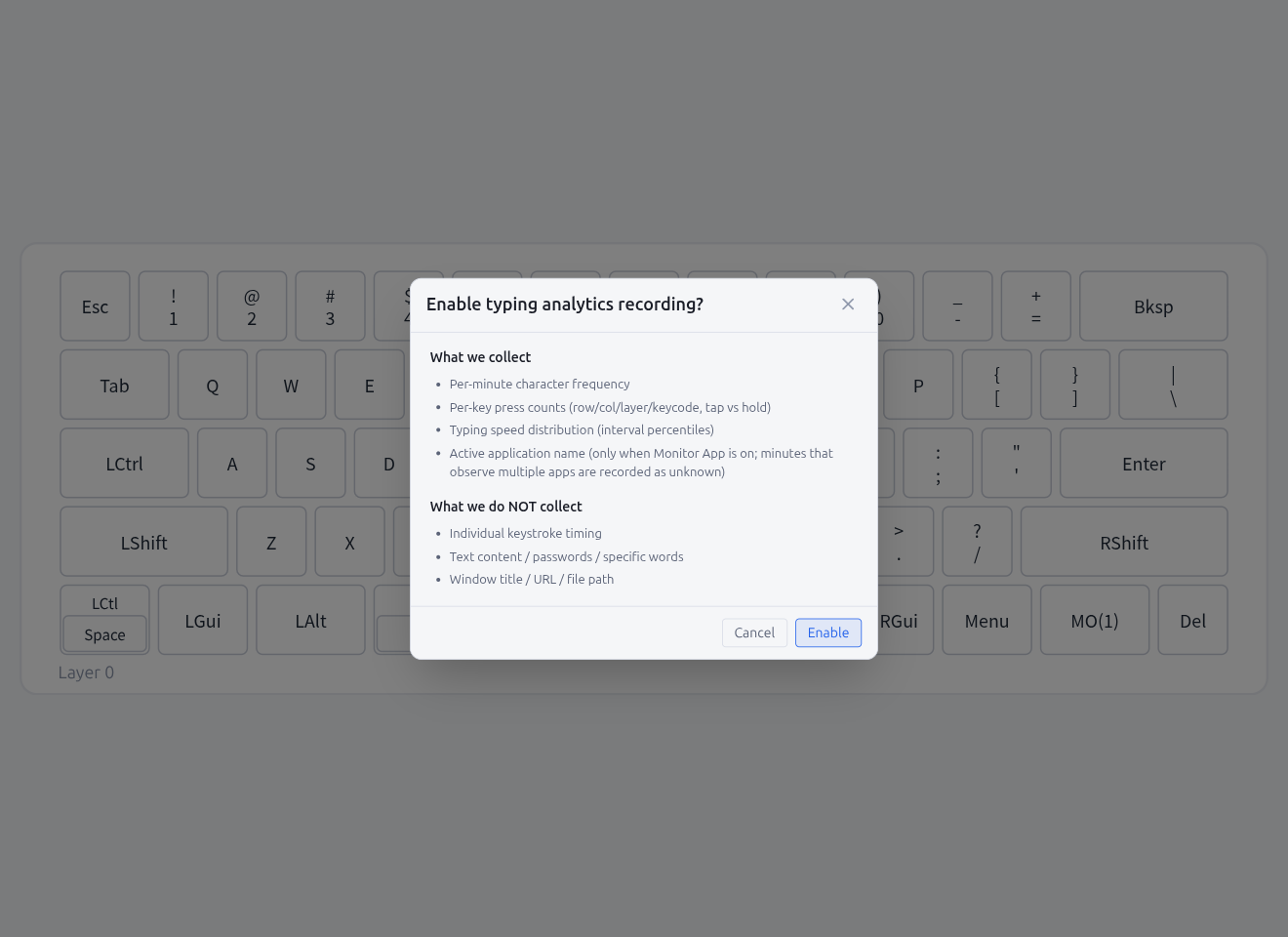 Typing Test — Recording Consent